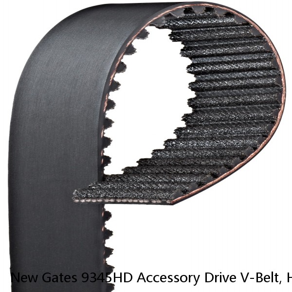 New Gates 9345HD Accessory Drive V-Belt, Heavy Duty Green Stripe. 1/2"x34-7/8"